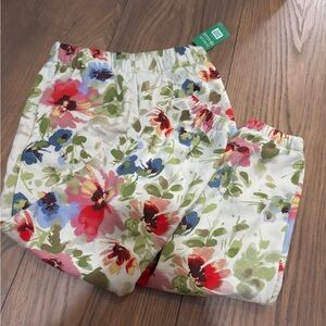 GAP Floral Kids Joggers w/Pockets
